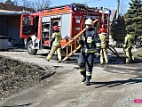 Pożar budynku w Pieszycach