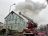 Pożar budynku w Bielawie