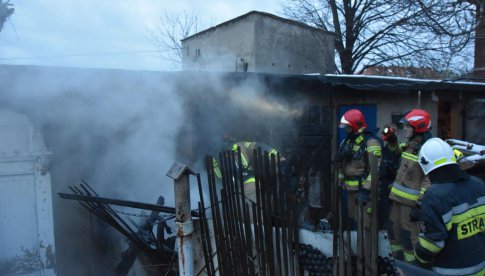 Pożar na Kopernika w Pieszycach