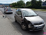 Zderzenie dwóch pojazdów na Dzierżoniowskiej w Bielawie