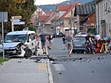 Wypadek na ulicy Waryńskiego w Bielawie 