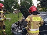 Pożar auta w Bielawie