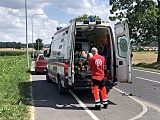 Droga Dzierżoniów - Dobrocin zablokowana. Wypadek motocyklisty