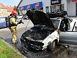 Pożar auta w Bielawie 
