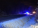 Śmiertelny wypadek na drodze Dzierżoniów - Łagiewniki. Droga zablokowana!