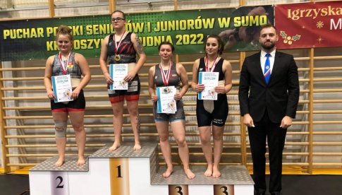 Martyka, Smaczyńska, Stec z medalami Pucharu Polski w sumo