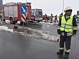 Zderzenie volkswagena z peugeotem na obwodnicy Dzierżoniowa