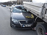 Volkswagenem wbił się w iveco