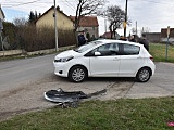 Zderzenie toyoty i citroena w Ostroszowicach