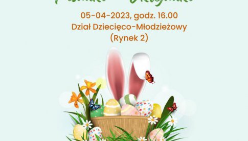 Pisanki-oklejanki - zajęcia dla dzieci w bibliotece w Dzierżoniowie