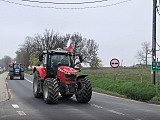 Protest rolników na ósemce. Ciągniki w Łagiewnikach