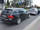 Zderzenie BMW z radiowozem w Dzierżoniowie