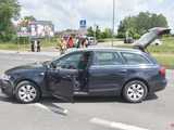 Zderzenie audi z fordem na drodze Dzierżoniów - Bielawa