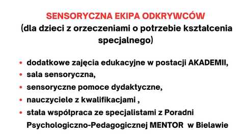 Rekrutacja do nowej grupy terapeutycznej SEO – Sensoryczna Ekipa Odkrywców