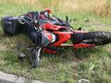 Pijany motocyklista wypadł z drogi