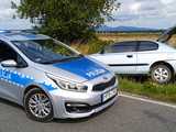 Hyundaiem wjechał do rowu