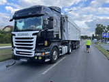 Scania najechała na hondę w Dzierżoniowie