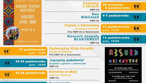 Październikowy kalendarz wydarzeń w gminie Pieszyce