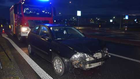 Zderzenie dwóch samochodów na obwodnicy Dzierżoniowa