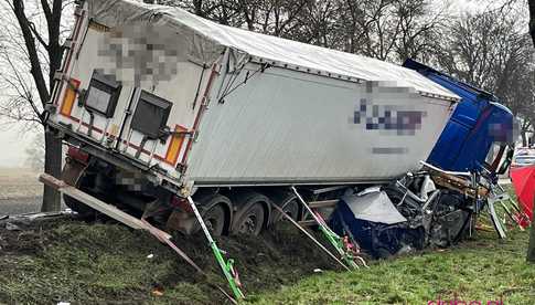 Wypadek śmiertelny na drodze Łagiewniki - Radzików