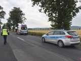 Wypadek kierowcy skutera na drodze Dzierżoniów - Świdnica