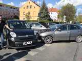 Zderzenie trzech samochodów w Bielawie