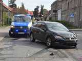 Zderzenie bmw z seatem w Pieszycach