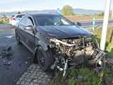 Zderzenie mercedesów na obwodnicy Dzierżoniowa
