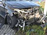 Zderzenie mercedesów na obwodnicy Dzierżoniowa