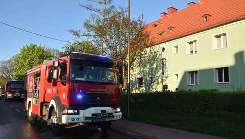 Pożar mieszkania w Dzierżoniowie