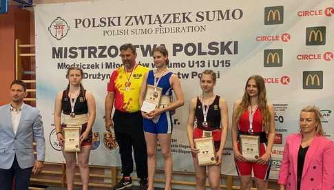 Medalowe zdobycze młodziczek JUNIORA Dzierżoniów w Mistrzostwach Polski w Sumo
