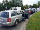 Zderzenie volkswagena z renault w Dzierżoniowie