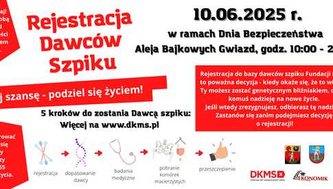 Dzierżoniów. Zostań dawcą szpiku w Dniu Bezpieczeństwa