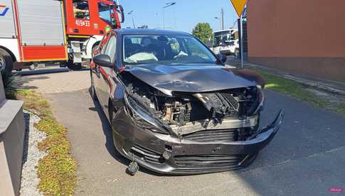 Zderzenie bmw z peugeotem w Łagiewnikach