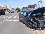 Zderzenie mercedesa i seata w Pieszycach