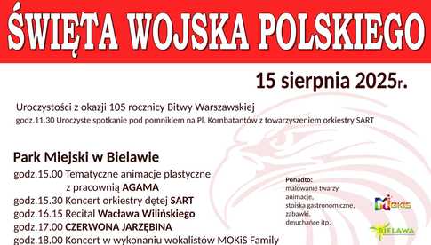 Bielawa. Święto Wojska Polskiego - koncerty w Parku Miejskim