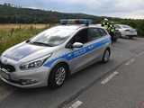 Zderzenie audi z toyotą na drodze Piskorzów - Rościszów