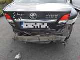 Zderzenie audi z toyotą na drodze Piskorzów - Rościszów