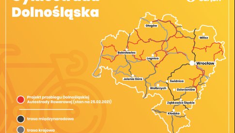 Ponad 1800 kilometrów długości będzie miała Cyklostrada Dolnośląska – koncepcja długodystansowych dróg rowerowych w regionie