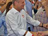 Donald Tusk w Kłodzku, 19.6.2023