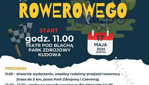 17 maja, Kudowa-Zdrój: Rodzinne otwarcie sezonu rowerowego