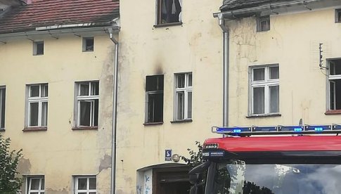 [FOTO] Pożar na ulicy Krasickiego w Świebodzicach