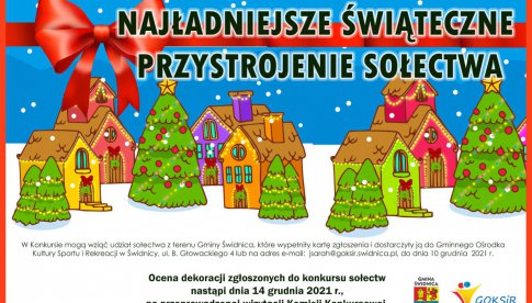 Konkurs na najładniejsze świąteczne przystrojenie sołectwa w gm. Świdnica