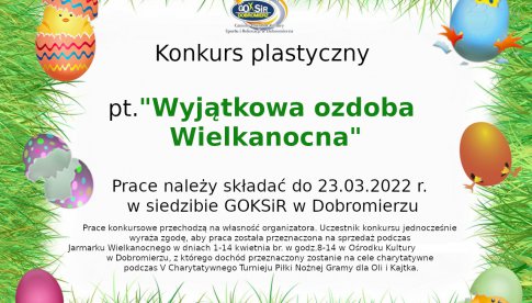 Konkurs na kartkę wielkanocną wspierający cele charytatywne w gminie Dobromierz