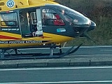 [FOTO] Poważny wypadek w Świebodzicach. Lądował LPR