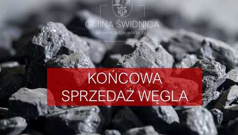 Końcowa sprzedaż węgla w gminie Świdnica