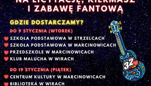 Marcinowice: Rozpoczyna się zbiórka przedmiotów na 32. Finał WOŚP