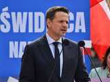 [WIDEO/FOTO] Rafał Trzaskowski z wizytą na świdnickim rynku. Kaczyński boi się wszystkiego, a aspiruje do rządzenia krajem