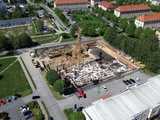 [FOTO z DRONA] Postępuje budowa nowego budynku Sądu Rejonowego. Ma być gotowy w 2027 roku