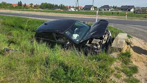 Wypadek na DK5 w Strzegomiu – jedna osoba trafiła do szpitala